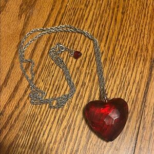 “Forever 21 Heart Pendent Necklace”